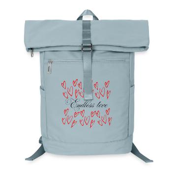 Endlose Liebe - Herzen Schwarm  - Laptop-Rucksack  - Eisblau - Vorne