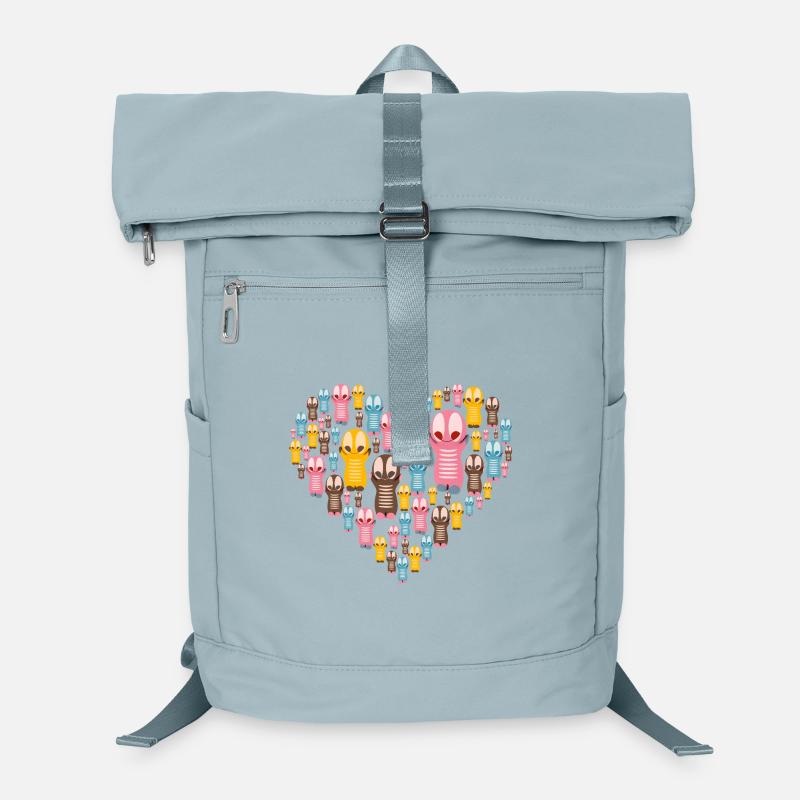 Niedliche Kawaiifiguren Herz Laptop-Rucksack 