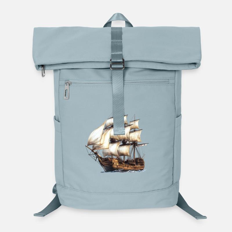 Historic Sailing Ship Sailing Art Laptop Backpack