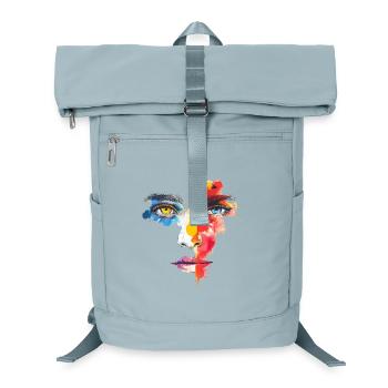 Portrait en couleur Portrait réduit à l’essentiel - Sac à dos ordinateur - bleu glacier - Devant