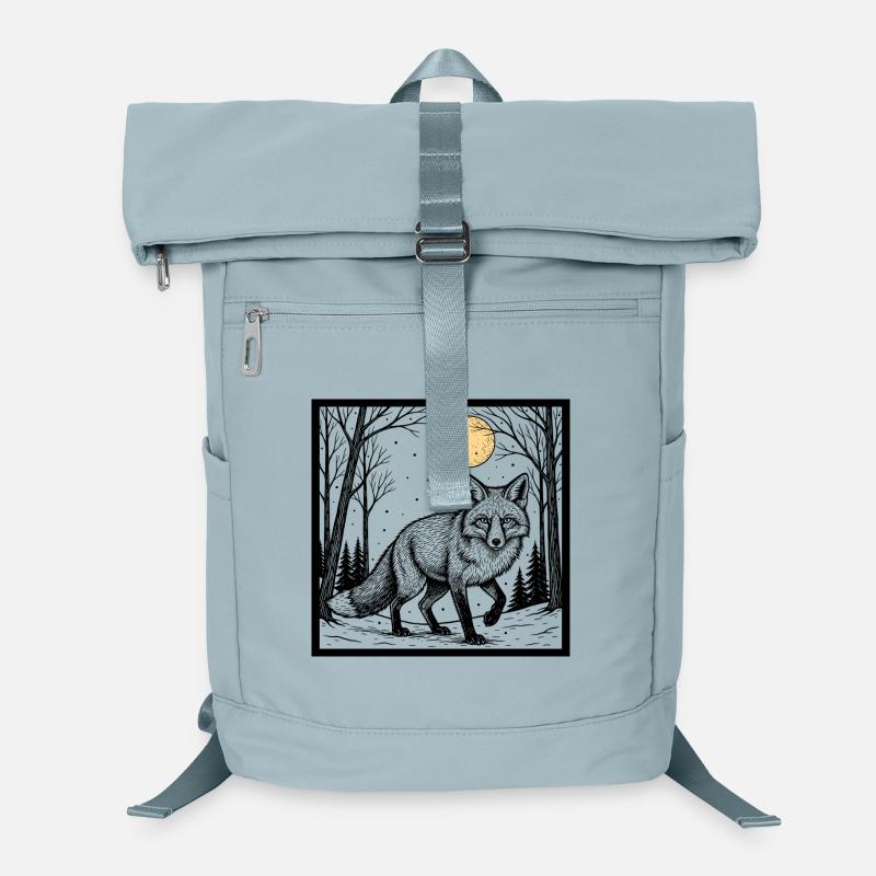 Fox in the winter forest Laptop Backpack
