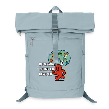 Ausreißerischer Denker - Laptop-Rucksack  - Eisblau - Vorne