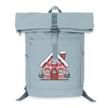 Coeur Maison en pain d’épice Charme enneigé - Sac à dos ordinateur - bleu glacier - Devant