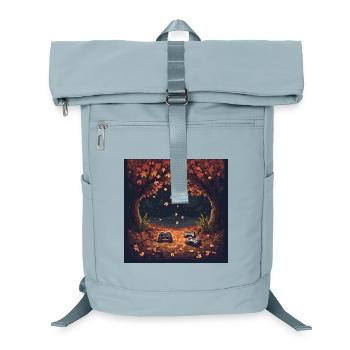 Pixel Autumn Leaves - Laptop Backpack - ice blue - Front