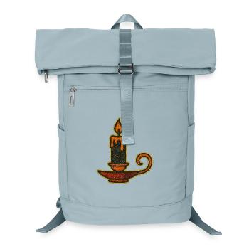 Flammendes Öllampen-Design - Laptop-Rucksack  - Eisblau - Vorne