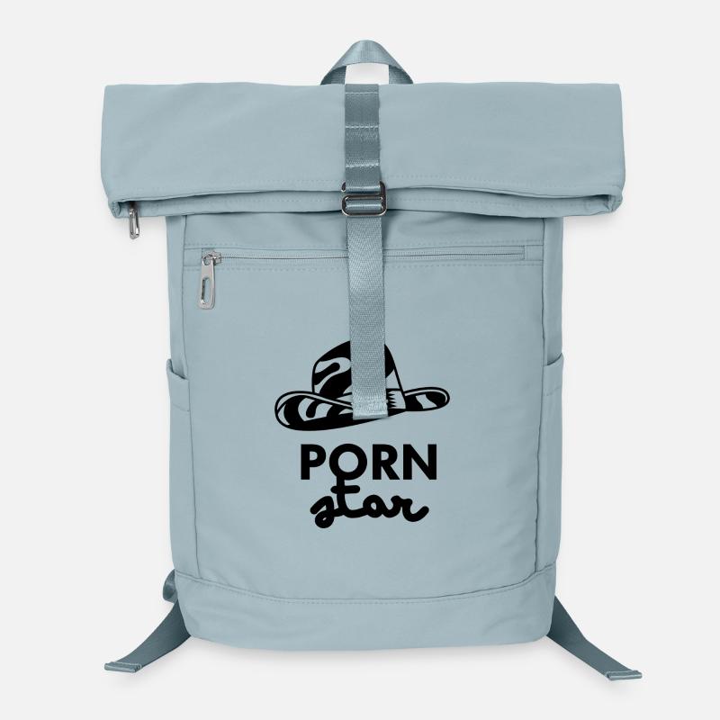 Logo mit Pornostar-Hut Laptop-Rucksack 