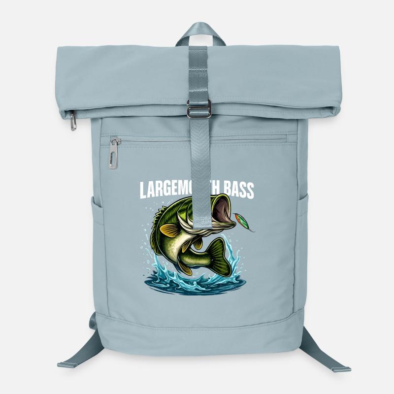 Largemouth Bass Sprung Design Laptop-Rucksack 