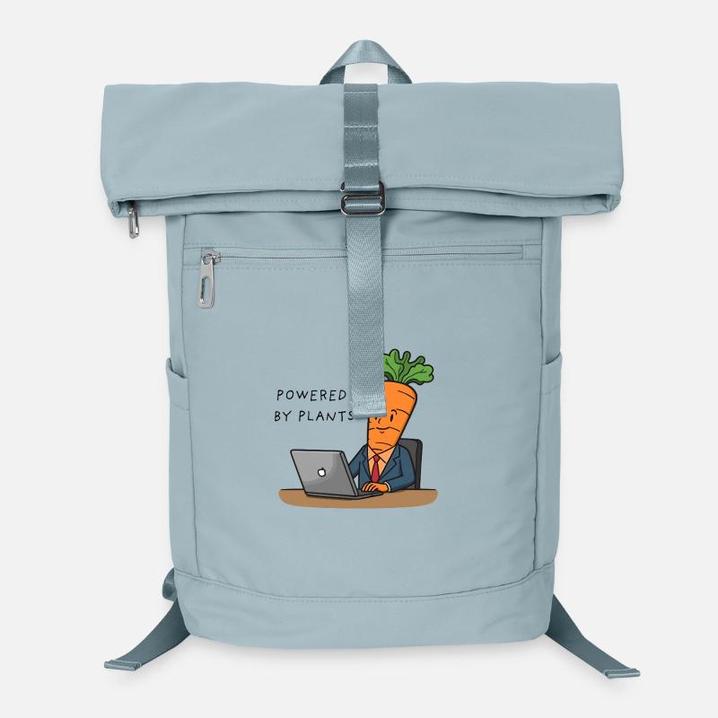 Powered by Plants – Carrot in Suit Laptop Backpack