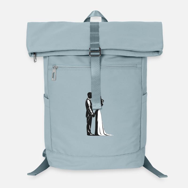 Couple de mariés - Logo Cool Silhouette Sac à dos ordinateur