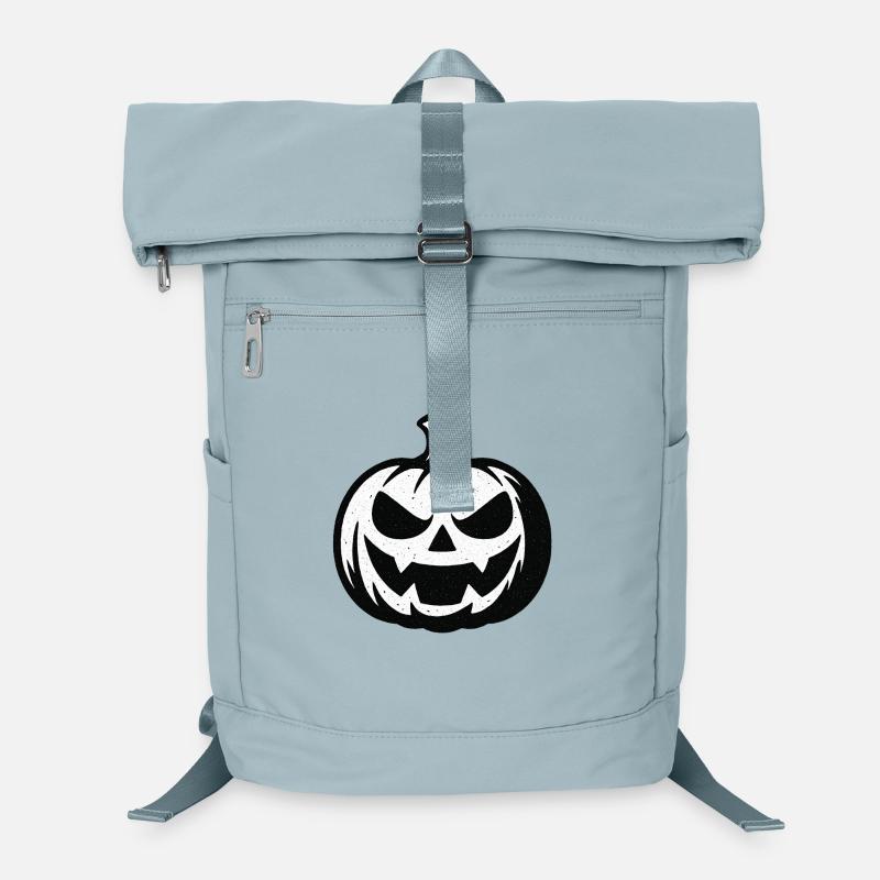 Grim Halloween Pumpkin Laptop Backpack