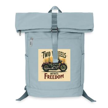 Two Wheels, Infinite Freedom - Laptop-Rucksack  - Eisblau - Vorne