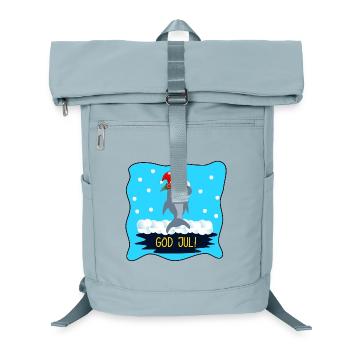 Joyeux Noël Drôle de requin - Sac à dos ordinateur - bleu glacier - Devant