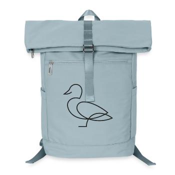 Ente Skizze – minimalistisches Tiermotiv - Laptop-Rucksack  - Eisblau - Vorne