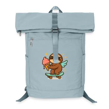 Cool Sloth Skateboard Treat Cone - Laptop-Rucksack  - Eisblau - Vorne