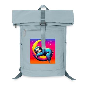 La paresse dort sur la Lune - Sac à dos ordinateur - bleu glacier - Devant