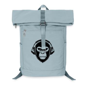 Prime Sound Wave Vibe Monkey Head Shirt - Laptop Backpack - ice blue - Front