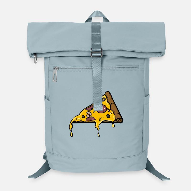 Schmelzende Peperoni Pizza Slice Illustration Laptop-Rucksack 