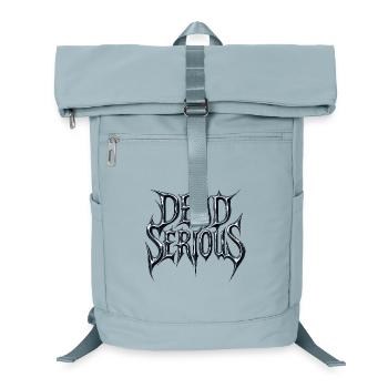 Dead Serious Design – Dark, Strong, Determined - Laptop Backpack - ice blue - Front