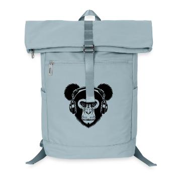 Skateboard Affe Nacht Rhythmus Street Shirt - Laptop-Rucksack  - Eisblau - Vorne