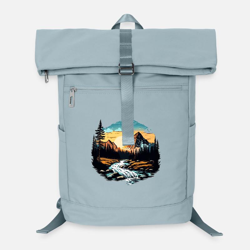 Sonnenuntergang in den Bergen Laptop-Rucksack 