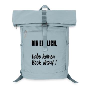 EHRLICHKEIT KEINEN BOCK - Laptop-Rucksack  - Eisblau - Vorne