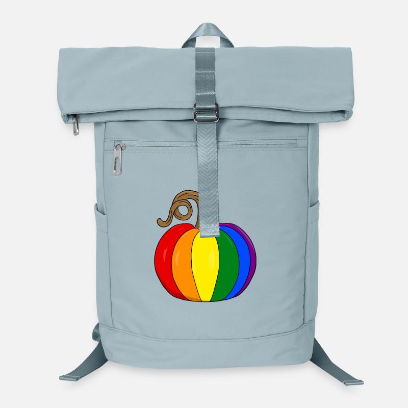 Regenbogen Kürbis PopArt Laptop-Rucksack 