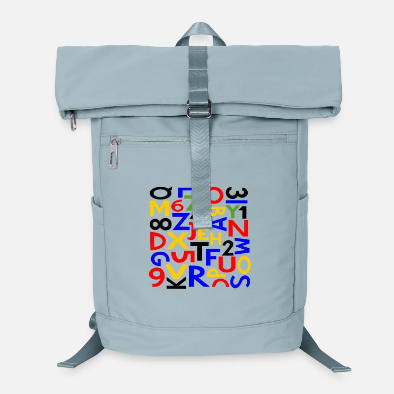 Zahlen & Buchstaben von Cean Laptop-Rucksack 