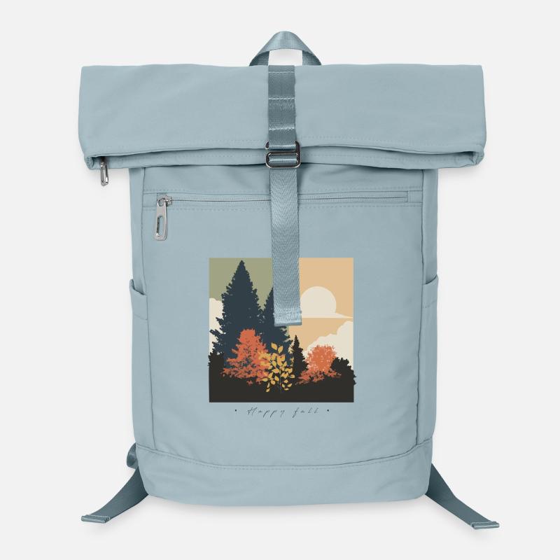 Autumn Forest Silhouette Laptop Backpack