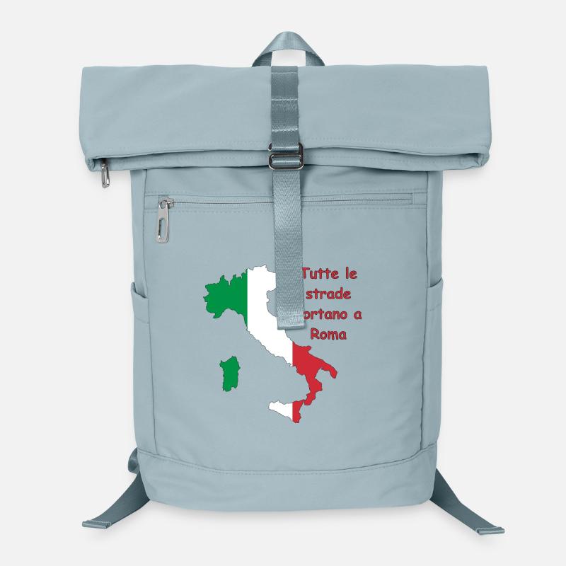 Italienische Flagge mit Spruch Laptop-Rucksack 