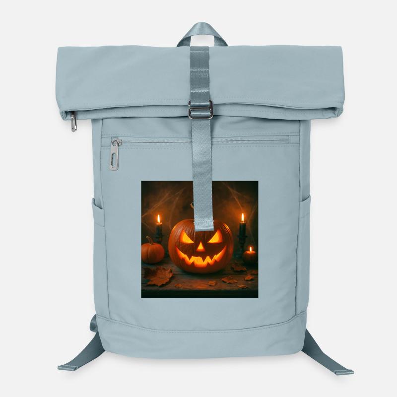 Halloween - Pumpkin - Laptop Backpack - ice blue