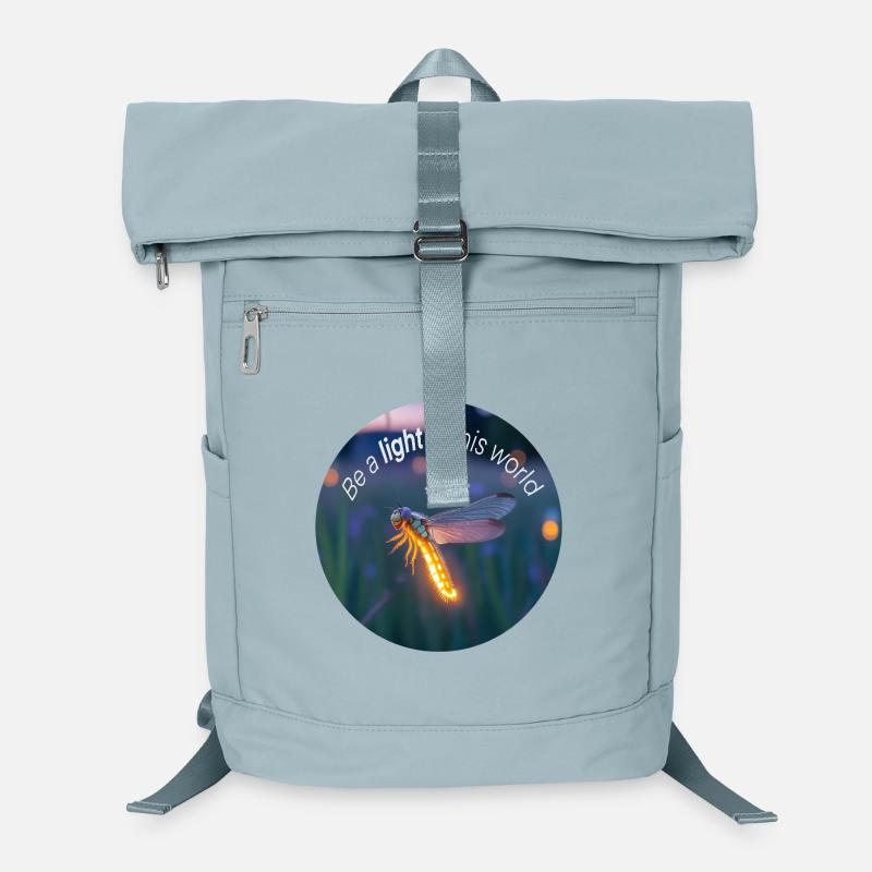 Luciole lumineuse avec un message positif Sac à dos ordinateur