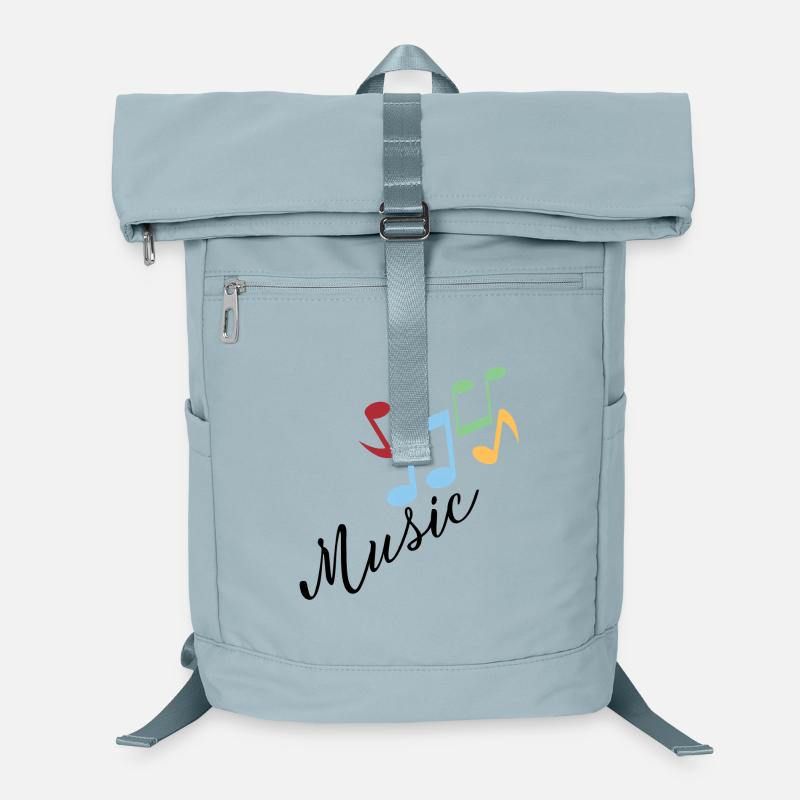 Notes de musique colorées Sac à dos ordinateur