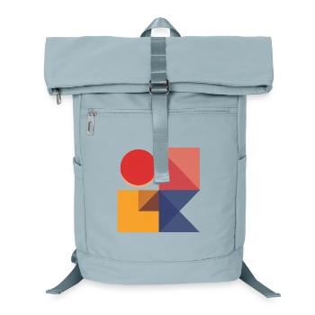 Kühne geometrische Formen — Modernes abstraktes Design - Laptop-Rucksack  - Eisblau - Vorne