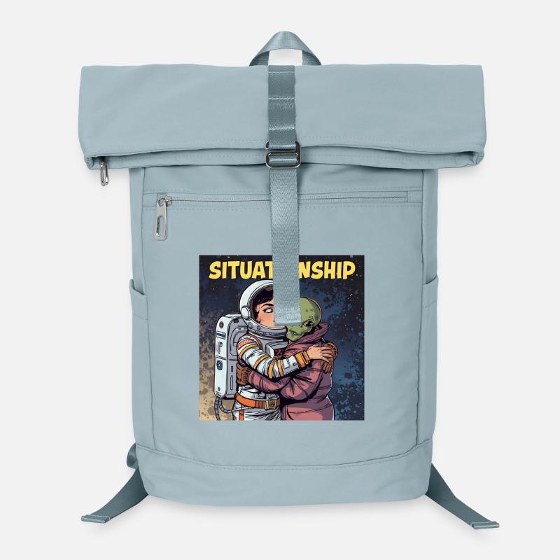 Situationship Astronaut and Alien Laptop Backpack