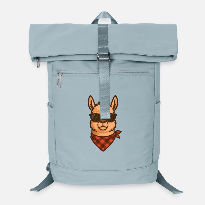 Lama élégant en lunettes de soleil Sac à dos ordinateur