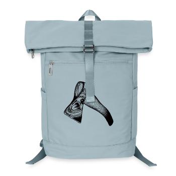 Axe & Bear - Quand ton reflet rugit en retour - Sac à dos ordinateur - bleu glacier - Devant