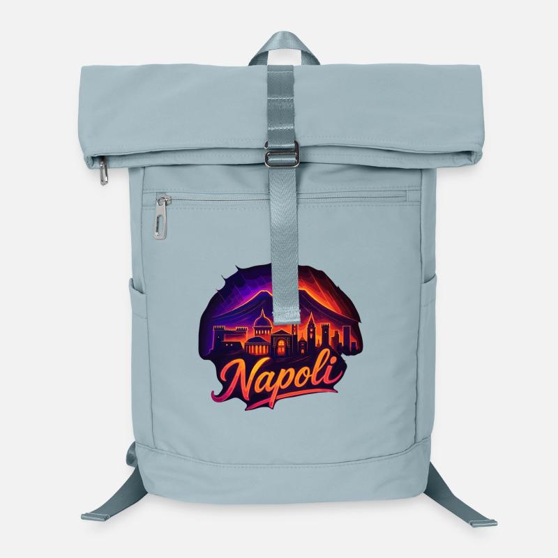 Naples City Italy Napoli Silhouette Gift Laptop Backpack