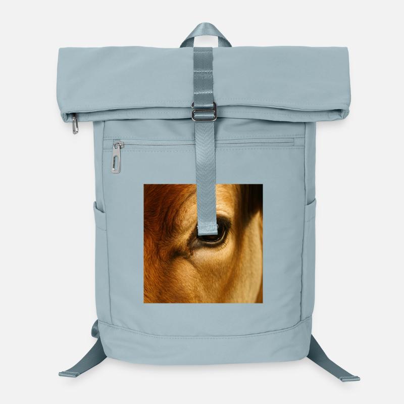 Animal - Cow, Close Up On Eye Laptop Backpack