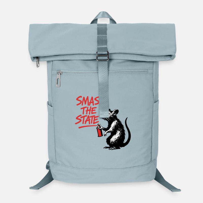 Rat Spray Can Street Art Smash the state Laptop Backpack