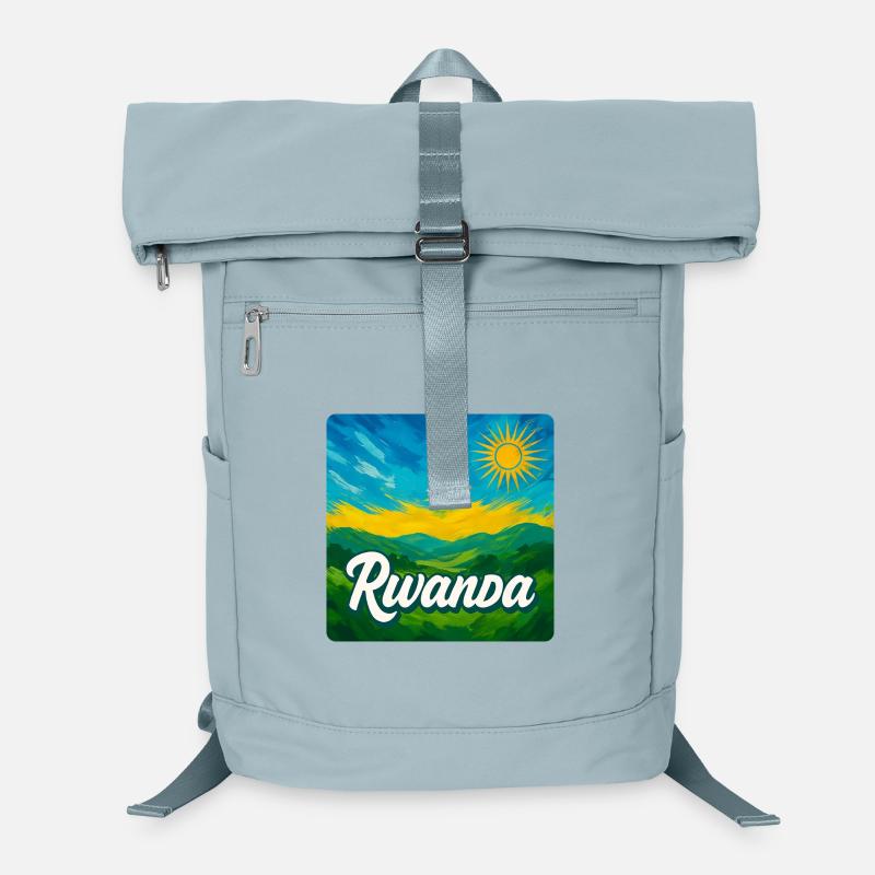 Rwanda – La beauté verte de l’Afrique - Sac à dos ordinateur - bleu glacier