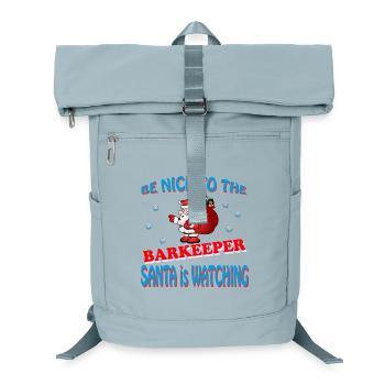 SANTA BARKEEPER - Laptop-Rucksack  - Eisblau - Vorne