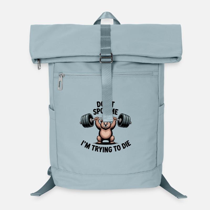 Ne me repère pas, j’essaie de mourir - Funny Gym Bear Sac à dos ordinateur