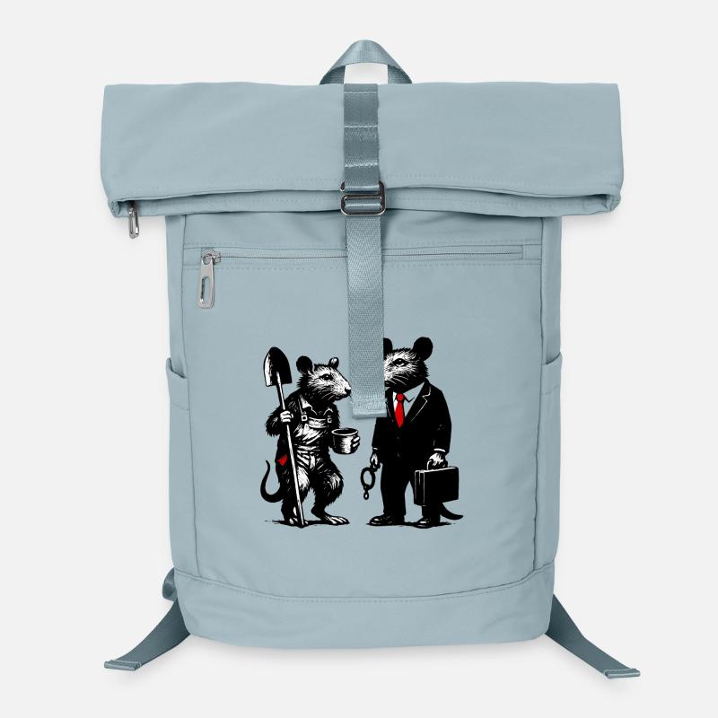 Arbeiter-Ratte und Büroratte Laptop-Rucksack 