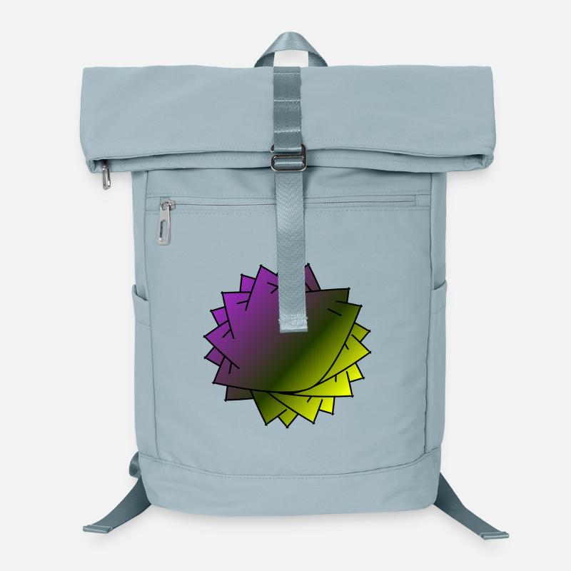 Spirale de feuilles dégradée Sac à dos ordinateur