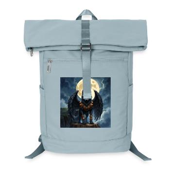 Winged wolf under full moon - Laptop Backpack - ice blue - Front
