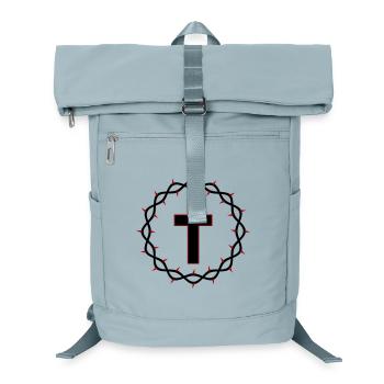 Cross and crown of thorns - Laptop Backpack - ice blue - Front