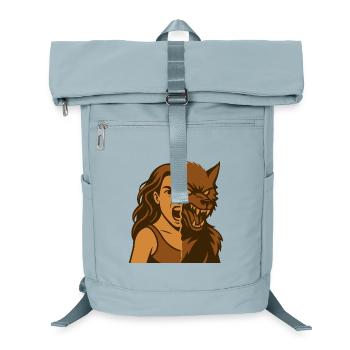 Dualité homme-loup-garou - Sac à dos ordinateur - bleu glacier - Devant