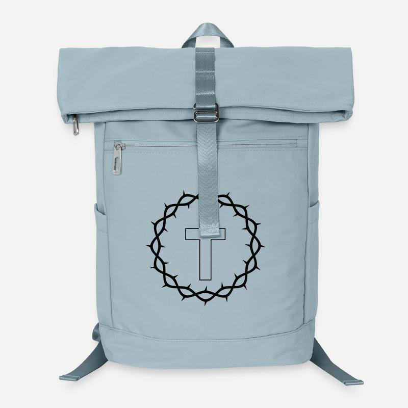 Croix et couronne d’épines Sac à dos ordinateur