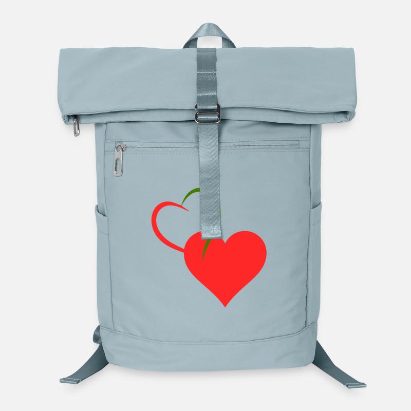 Red and green heart Laptop Backpack