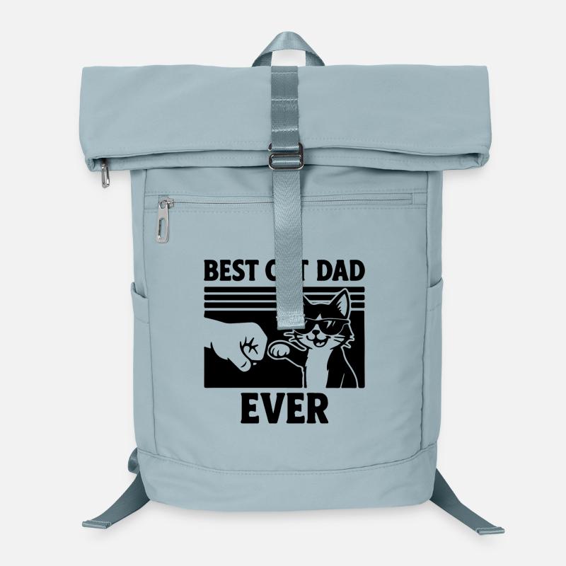 Weihnachtsgeschenk für Katzen Papas Best Cat Dad Laptop-Rucksack 